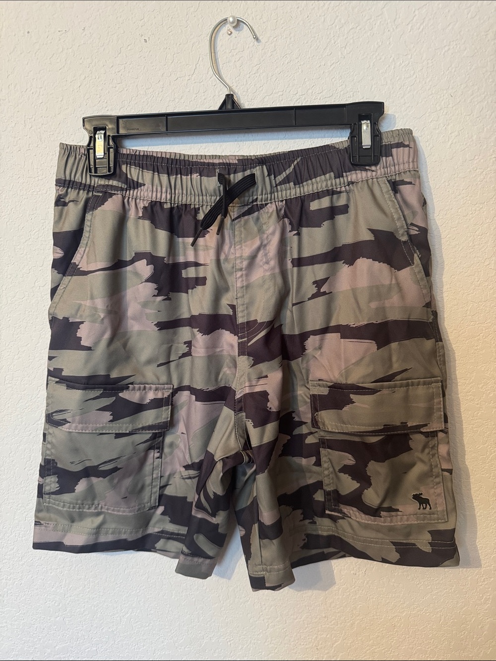 Abercrombie teen Camouflage Cargo Shorts - Green Camo size 15/16